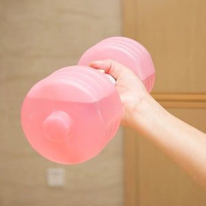 Body Building Water Dumbbell Weight Dumbbells Slimming Fitness Gym Equipment Yoga for Training Sport Plastic Bottle Exercise - Zambeel