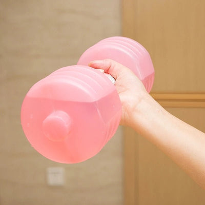 Body Building Water Dumbbell Weight Dumbbells Slimming Fitness Gym Equipment Yoga for Training Sport Plastic Bottle Exercise - Zambeel