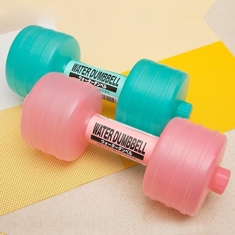 Body Building Water Dumbbell Weight Dumbbells Slimming Fitness Gym Equipment Yoga for Training Sport Plastic Bottle Exercise - Zambeel