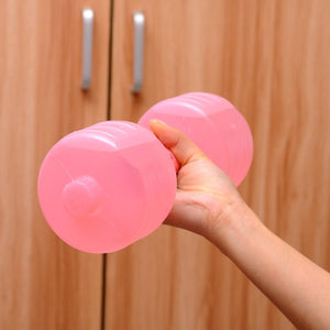 Body Building Water Dumbbell Weight Dumbbells Slimming Fitness Gym Equipment Yoga for Training Sport Plastic Bottle Exercise - Zambeel