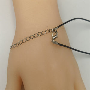 Bohemian Retro Style Black Braided Rope Leather Rope Wooden Bead Beaded Necklace - Zambeel