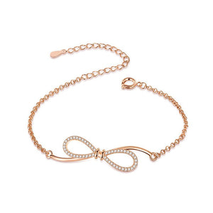 Bow Zircon Full Diamond Bracelet Female Niche - Zambeel