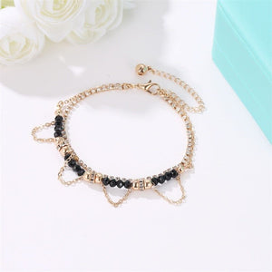 Bracelets Ethnic Style Beaded Diamond Tassel Bracelet - Zambeel