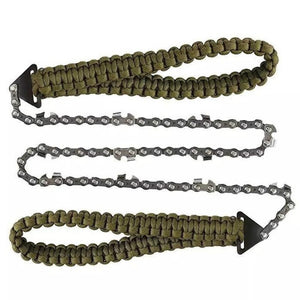 Braided Umbrella Rope Camping Survival Pocket Saw - Zambeel