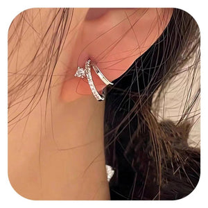 Brass Gold Plating Inlaid Zircon Women's Fashion Earrings - Zambeel