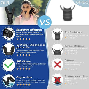 Breathing Trainer Respirator Fitness Equipment Exercise Lung Face Mouthpiece For Household Healthy Care Accessories - Zambeel