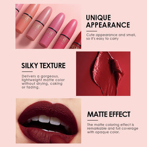 Bullet Matte Lipstick Set Matte Waterproof - Zambeel
