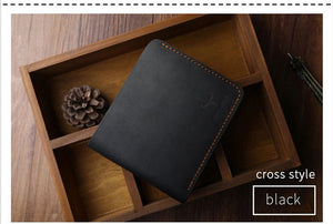 Business Fashion Men Retro Short Wallet - Zambeel