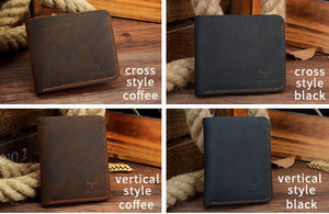 Business Fashion Men Retro Short Wallet - Zambeel