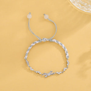 Butterfly Diamond Woven Bracelet Simple - Zambeel