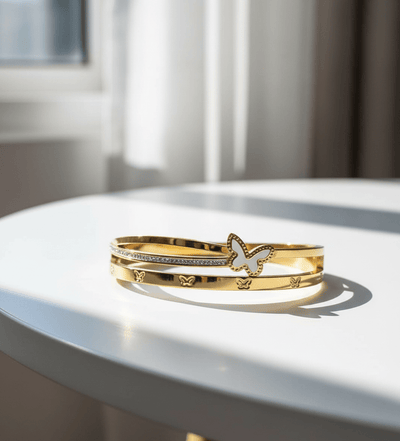 Butterfly Elegance Bangle - Zambeel
