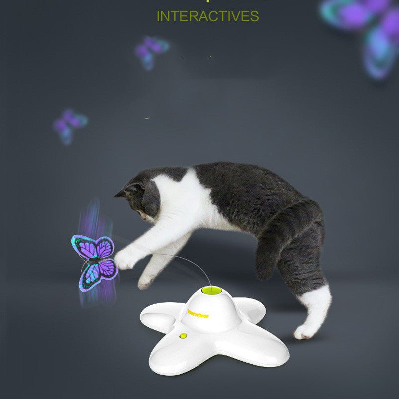 Butterfly Flying Funny Cat Artifact Funny Cat Toy Cat - Zambeel