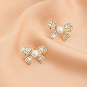 Butterfly Full Diamond Elegant Earrings Niche Design Advanced - Zambeel