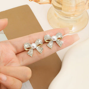 Butterfly Full Diamond Elegant Earrings Niche Design Advanced - Zambeel
