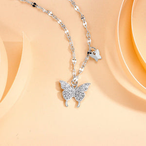 Butterfly Necklace For Women Light Luxury Minority High - grade Tassel Clavicle Chain - Zambeel