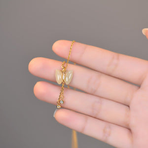 Butterfly Tassel Necklace Female S925 Sterling Silver New Chinese Style High Sense - Zambeel