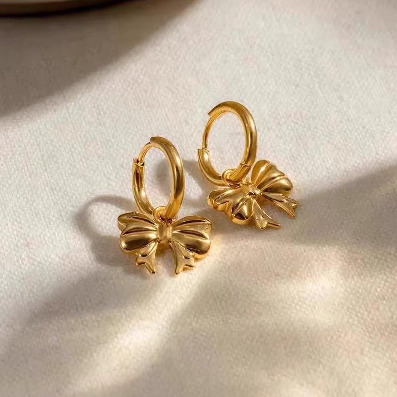 Butterfly Titanium Steel Earrings For Womensimple And Stylish - Zambeel