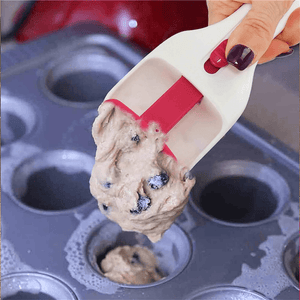 Cake Batter Scoop Can Push Labor - saving Cupcake Spoon Cake Batter Distribution Liquid Chocolate Sauce Batter Measuring Spoon Kitchen Gadgets - Zambeel