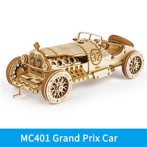Car 3D Wooden Puzzle Game Assembly Racing Children's Toys - Zambeel