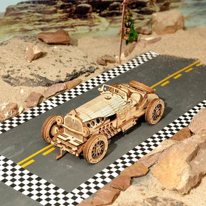 Car 3D Wooden Puzzle Game Assembly Racing Children's Toys - Zambeel