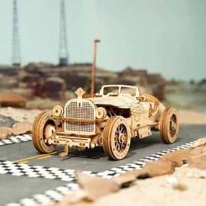 Car 3D Wooden Puzzle Game Assembly Racing Children's Toys - Zambeel