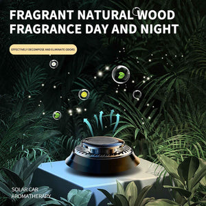 Car Air Freshener, Solar Rotating Car Essential Oil Diffuser, Car Interior Decor Accessories, Odor Eliminator For Car Office Home Car Aromatherapy Car Essential Oil Diffuser Auto Diffuser - Zambeel