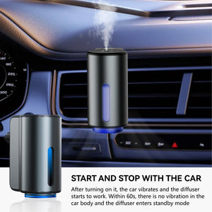 Car Air Fresheners Natural French Perfume Lasts 45 Days, Portable Waterless Car Diffuser Air Freshener Car Aromatherapy Diffuser, Adjust Concentration Scent - Zambeel