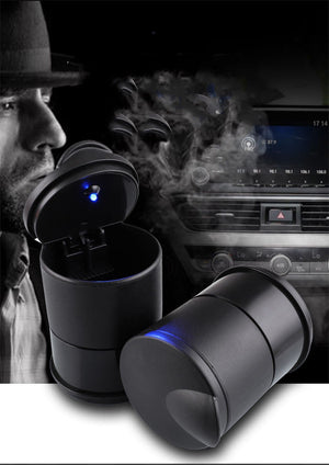Car Ashtray Creative LED Portable Multifunctional Ashtray With Light - Zambeel