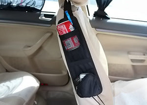 Car Chair Side Bag Car Hanging Storage Multifunctional Side Bag Sundries Bag Storage Cup Drink Bag - Zambeel