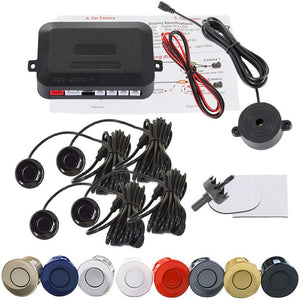 Car LED Crescent Buzzer Parking Sensor 4 Probes - Zambeel