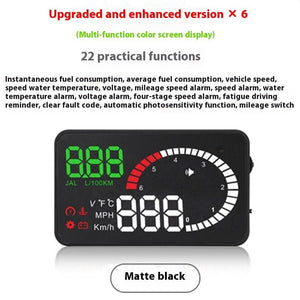 Car Mounted HUD Head Up Display Fuel Consumption Voltage Projector - Zambeel