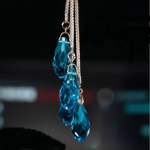 Car Pendant Double - Sided Crystal Swan King Pendant Creative Car Rearview Mirror Pendant - Zambeel
