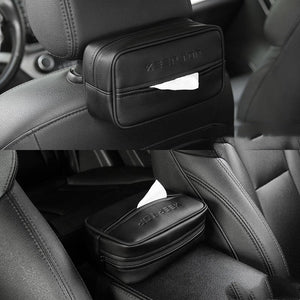 Car PU Hanging Leather Box Car Pumping Paper Bag - Zambeel