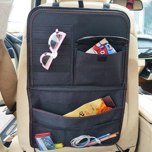 Car Seat Back Storage Bag Car Organizer Bag Foldable Dining Table Tray Travel Storage Bag Car Interior Accessories - Zambeel