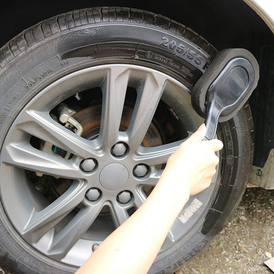 Car Tire Waxing Long Handle Sponge Brush - Zambeel