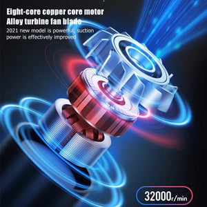 Car Vacuum Cleaner Wireless Rechargeable High - power Powerful Small Mini Portable - Zambeel