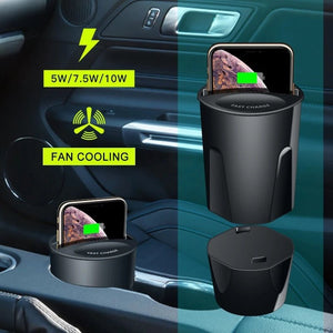 Car Wireless Charging Cup Wireless Charging Bracket Cup Suitable For Samsung - Zambeel