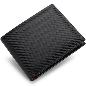 Carbon Fiber Wallet Men's Card Holder One - Piece Zipper - Zambeel