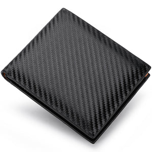 Carbon Fiber Wallet Men's Card Holder One - Piece Zipper - Zambeel