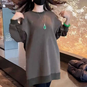 Casual Versatile Women's Crew - neck Sweatshirt - Zambeel