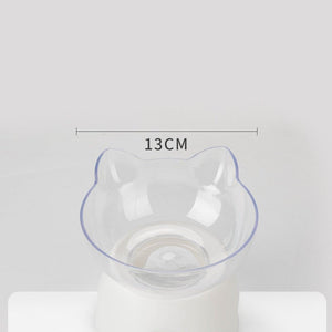 Cat Bowl Dog Bowl Cat Single Bowl Non - slip Cat Bowl Oblique Mouth - Zambeel