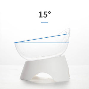 Cat Bowl Dog Bowl Cat Single Bowl Non - slip Cat Bowl Oblique Mouth - Zambeel