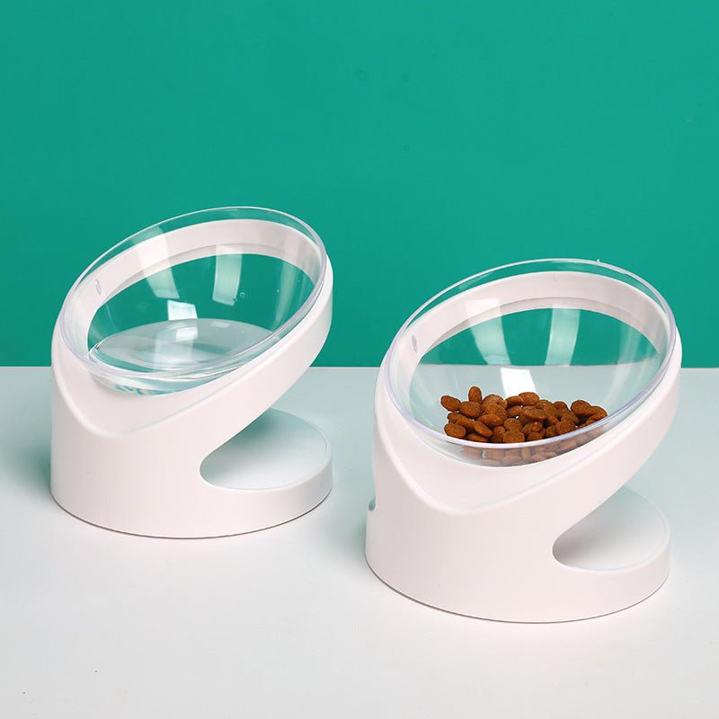 Cat Bowl Pet Diagonal Mouth To Protect Cervical Vertebra Pet Food Basin - Zambeel