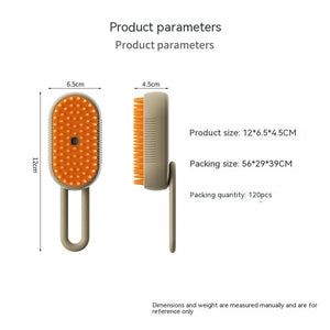 Cat Steam Brush Steamy Dog Brush 3 In 1 Electric Spray Cat Hair Brushes For Massage Pet Grooming Comb Hair Removal Combs Pet Products - Zambeel