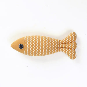 Cat Toy Funny Cat Linen Fish Pillow Self - hey Cat - Zambeel