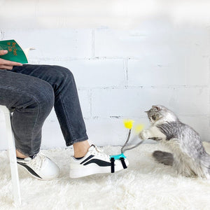 Cat Toy Funny Cat Stick with Strong Feathers - Zambeel