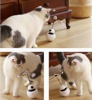 Cat Toy Funny Cat Toy Three In One Robot Tumbler Laser Cat Toy - Zambeel