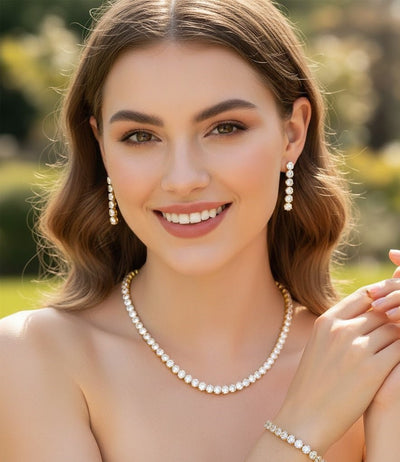 Celeste Crystal Choker Set - Zambeel