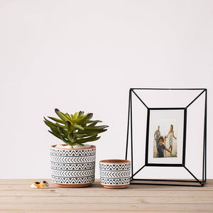 Ceramic Flower Pots Nordic Style Geometric Flower Pots - Zambeel