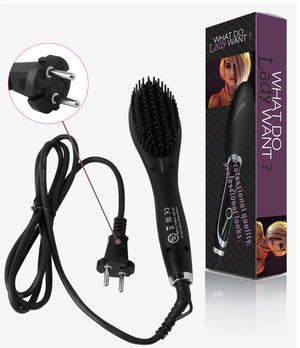 Ceramic Hair Straightening Brush - Zambeel
